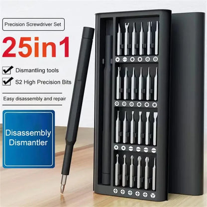 Magnetic Screwdriver Set, 25 In 1 Multifunctional Maintenance Tool