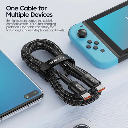 Quick Charging USB C to USB C Cable